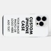 Aangepaste gepersonaliseerde iPHONE 14 PRO MAX BUD Hoesje (Achterkant horizontaal)