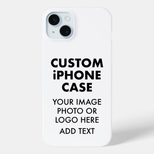 Aangepaste gepersonaliseerde iPHONE 15 PLUS BARELY Case-Mate iPhone Case (Achterkant)