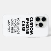 Aangepaste gepersonaliseerde iPHONE 15 PRO STEVIGE Case-Mate iPhone Case (Achterkant (horizontaal))