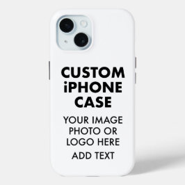 Aangepaste gepersonaliseerde iPHONE 15 STEVIGE HOE Case