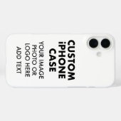 Aangepaste gepersonaliseerde iPHONE 16 PLUS NAUWEL Case-Mate iPhone Case (Achterkant (horizontaal))