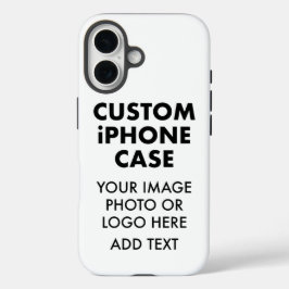 Aangepaste gepersonaliseerde iPHONE 16 STEVIGE HOE Hoesje