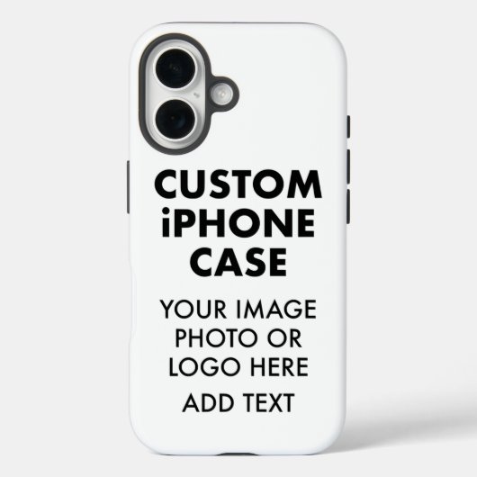 Aangepaste gepersonaliseerde iPHONE 16 STEVIGE HOE Case-Mate iPhone Case (Achterkant)