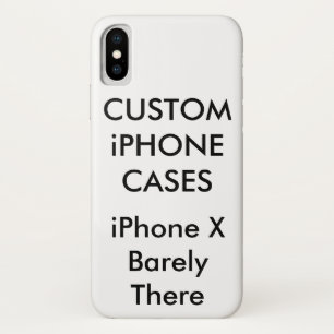 Aangepaste gepersonaliseerde iPhone X Barely There Case-Mate iPhone Case