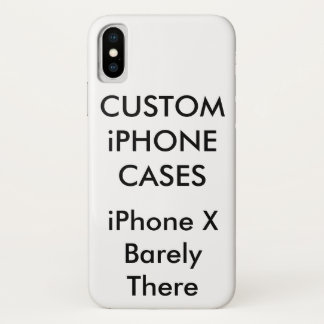 Aangepaste gepersonaliseerde iPhone X Barely There Case-Mate iPhone Case