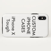 Aangepaste gepersonaliseerde iPhone X stevige hard Case-Mate iPhone Case (Achterkant (horizontaal))