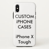 Aangepaste gepersonaliseerde iPhone X stevige hard Case-Mate iPhone Case (Achterkant)