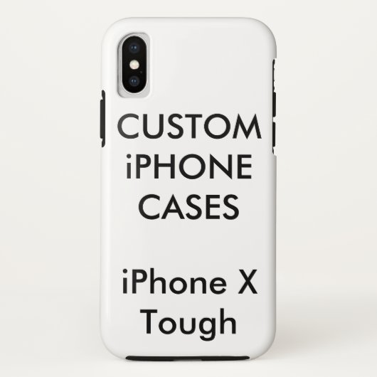 Aangepaste gepersonaliseerde iPhone X stevige hard Case-Mate iPhone Case (Achterkant)