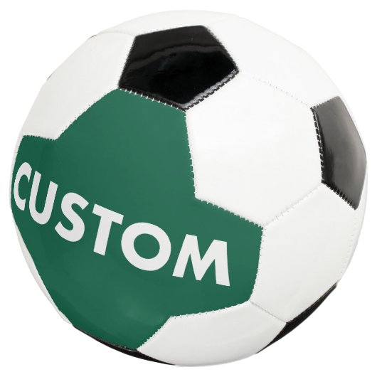 Aangepaste gepersonaliseerde JAGER GROENE Voetbal (Drie kwart)