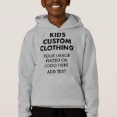 Aangepaste gepersonaliseerde JONGEN PULLOVER HOODI (Voorkant)