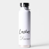 Aangepaste gepersonaliseerde Jouw naam wimpers Waterfles (Links)
