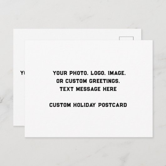 Aangepaste gepersonaliseerde Kaarten, Creëer uw ei Feestdagenkaart (Voorkant / Achterkant)