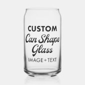 Aangepaste gepersonaliseerde kan vorm glas 16oz (Voorkant)