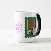Aangepaste Gepersonaliseerde Kattenfoto - 2 Foto Magische Mok (Voorkant rechts)