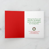 Aangepaste Gepersonaliseerde Kerst Kaart w / Logo (Binnen)