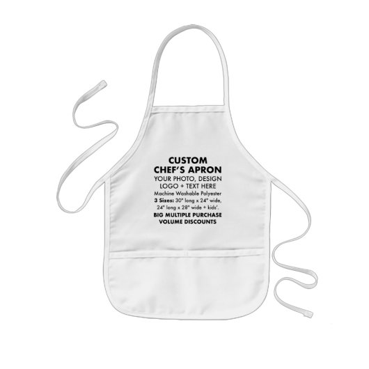 Aangepaste Gepersonaliseerde Kinder Craft Schort 2 (Voorkant)