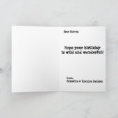 Aangepaste Gepersonaliseerde Kinderverjaardag Kaar Kaart (Binnen)