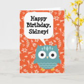 Aangepaste Gepersonaliseerde Kinderverjaardag Kaar Kaart (Gele Bloem)