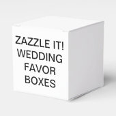 Aangepaste gepersonaliseerde klassieke bruiloft gu bedankdoosjes (Voorkant Zijde)