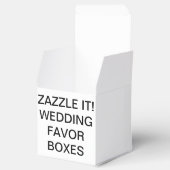 Aangepaste gepersonaliseerde klassieke bruiloft gu bedankdoosjes (Geopend)