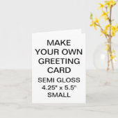 Aangepaste gepersonaliseerde kleine foto Wenskaart Kaart (Gele Bloem)