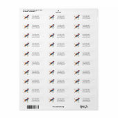 Aangepaste gepersonaliseerde kleurrijke retouradre etiket (Full Sheet)