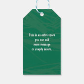 AANGEPASTE gepersonaliseerde kleurrijke speelse Cr Cadeaulabel (Achterkant)