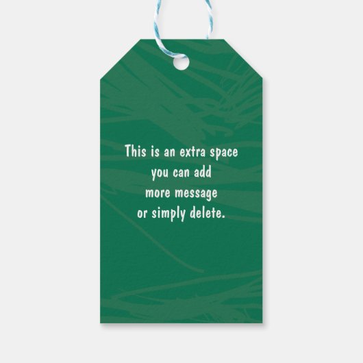 AANGEPASTE gepersonaliseerde kleurrijke speelse Cr Cadeaulabel (Achterkant)