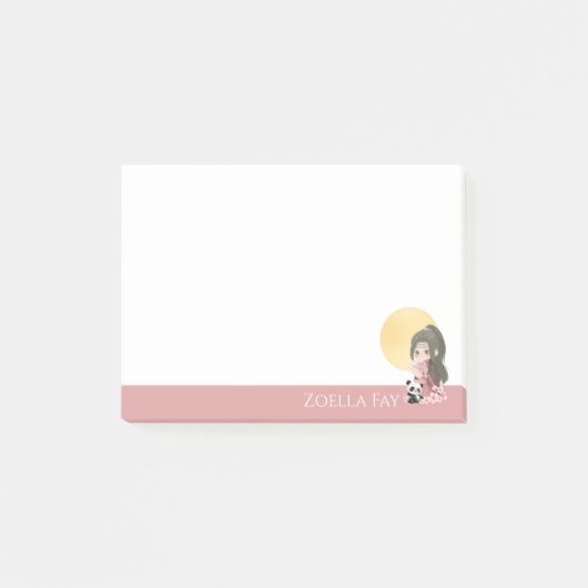 Aangepaste Gepersonaliseerde Knuffige Kawaii Anime Post-it® Notes (Voorkant)