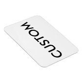 Aangepaste gepersonaliseerde koelkastmagneet blanc magneet (Rechterzijde)