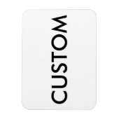 Aangepaste gepersonaliseerde koelkastmagneet blanc magneet (Verticaal)