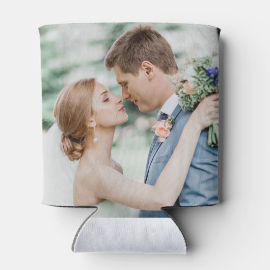 Aangepaste gepersonaliseerde koppel foto blikjeskoeler (Achterkant)