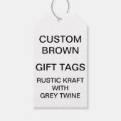 Aangepaste gepersonaliseerde kraft cadeau Labels & Cadeaulabel (Voorkant)
