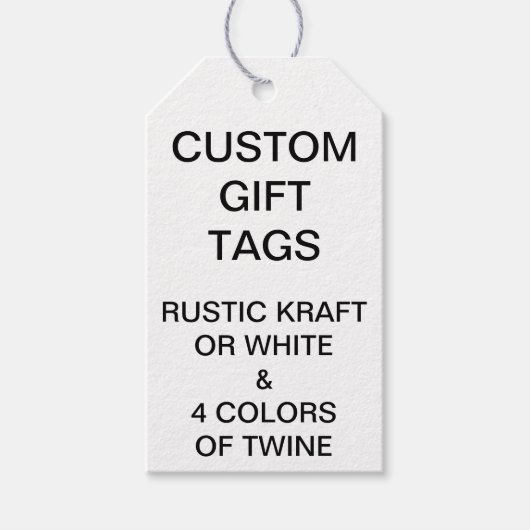 Aangepaste gepersonaliseerde Kraft Gift Labels Leg Cadeaulabel (Voorkant)