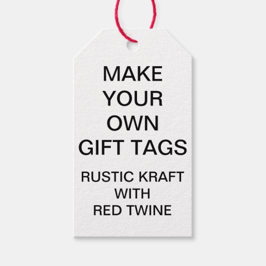 Aangepaste gepersonaliseerde Kraft Gift Labels & R Cadeaulabel (Voorkant)