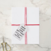 Aangepaste gepersonaliseerde Kraft Gift Labels & R Cadeaulabel (Met Touw)