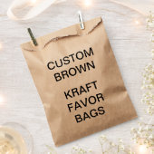 Aangepaste gepersonaliseerde Kraft-papieren gunstz Bedankzakje (Geknipt)