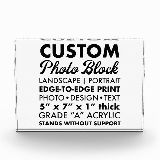 Aangepaste Gepersonaliseerde Landschapsfoto Paperg Fotoblokken (Voorkant)