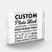 Aangepaste Gepersonaliseerde Landschapsfoto Paperg Fotoblokken (Links)