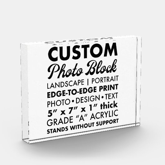 Aangepaste Gepersonaliseerde Landschapsfoto Paperg Fotoblokken (Links)