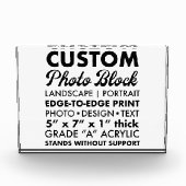 Aangepaste gepersonaliseerde Landschapsfotoblok 7  Fotoblokken (Voorkant)