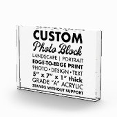 Aangepaste gepersonaliseerde Landschapsfotoblok 7  Fotoblokken (Rechts)