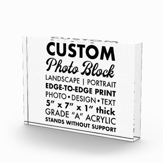 Aangepaste gepersonaliseerde Landschapsfotoblok 7  Fotoblokken (Rechts)