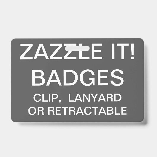Aangepaste gepersonaliseerde LANYARD BADGE sjabloo (Voorzijde)