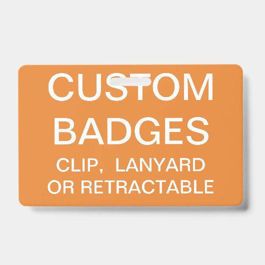 Aangepaste gepersonaliseerde LANYARD BADGE-sjabloo Badge (Voorzijde)