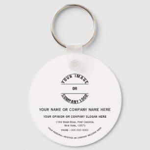 Aangepaste gepersonaliseerde lege sjabloon 5 cm m sleutelhanger