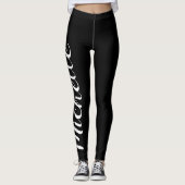 Aangepaste gepersonaliseerde leggings jouw namen (Voorkant)