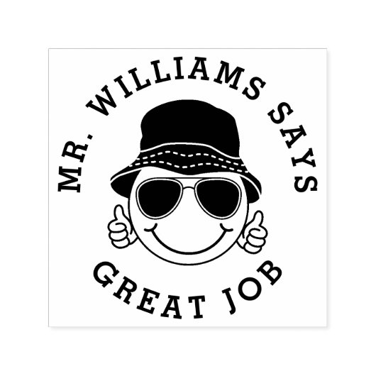 Aangepaste gepersonaliseerde leraar cadeau  zelfinktende stempel (Design)