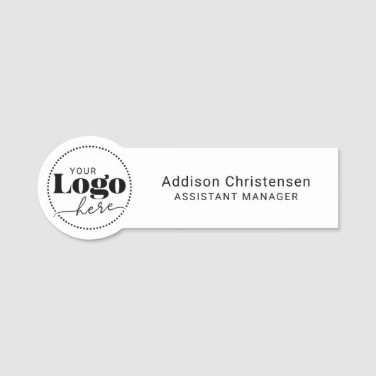 Aangepaste gepersonaliseerde Logo Business Naamplaatje (Voorkant)