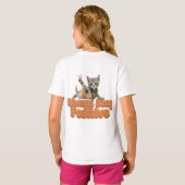 Aangepaste Gepersonaliseerde Luiaard Vrede Hippie T-shirt (Achterkant volledig)